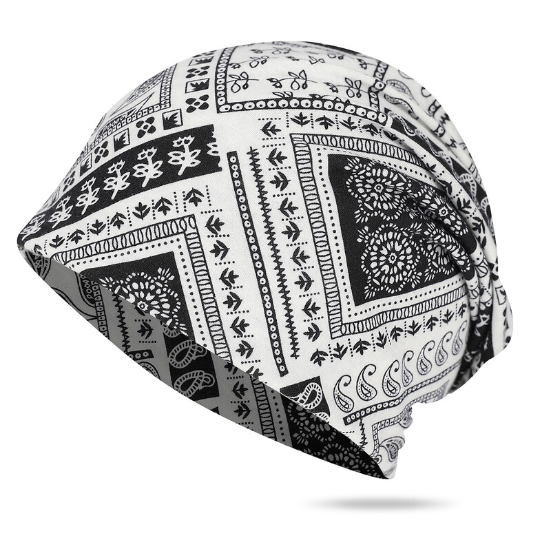 Plona, minkšta megztinė kepurė moterims pavasariui ir rudeniui, daugiafunkcinė lengva šaliko, galvos apsauga, miego kepurė, svorį ribojanti kepurė