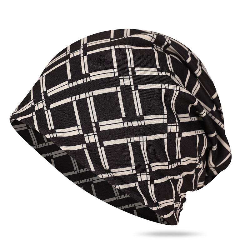 Plona, minkšta megztinė kepurė moterims pavasariui ir rudeniui, daugiafunkcinė lengva šaliko, galvos apsauga, miego kepurė, svorį ribojanti kepurė