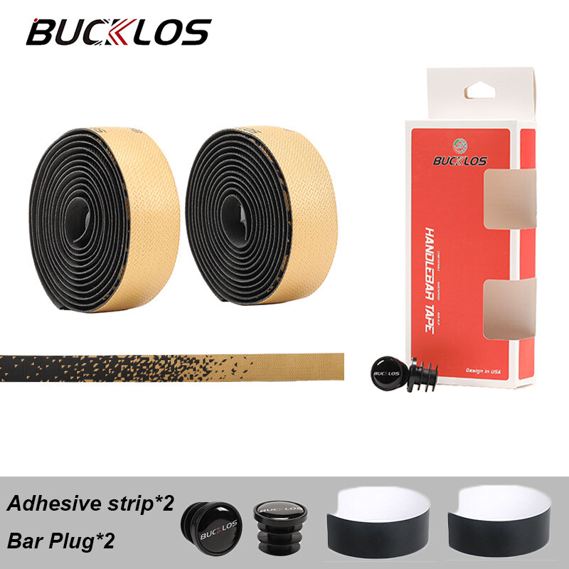 „BUCKLOS“ speciali, spalvą keičianti plento dviračio vairo juosta, PU antivibracinė ir neslystanti fiksuota juosta dviejų spalvų lenktam dviračio vairui.