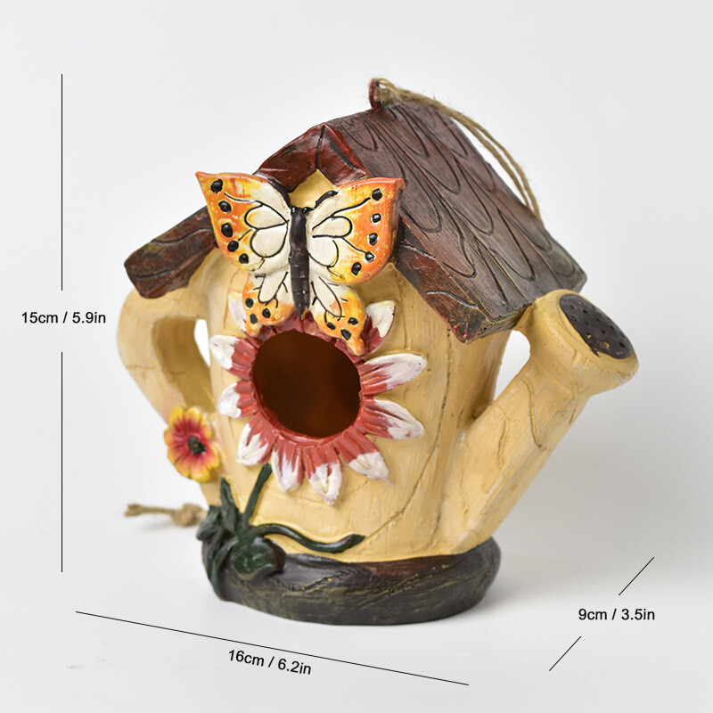 Piiriüleselt müüdav vaigust lillekott-duši linnumaja välistingimustes meisterdamise kaunistused koduaia rõdu skulptuuri kaunistamiseks