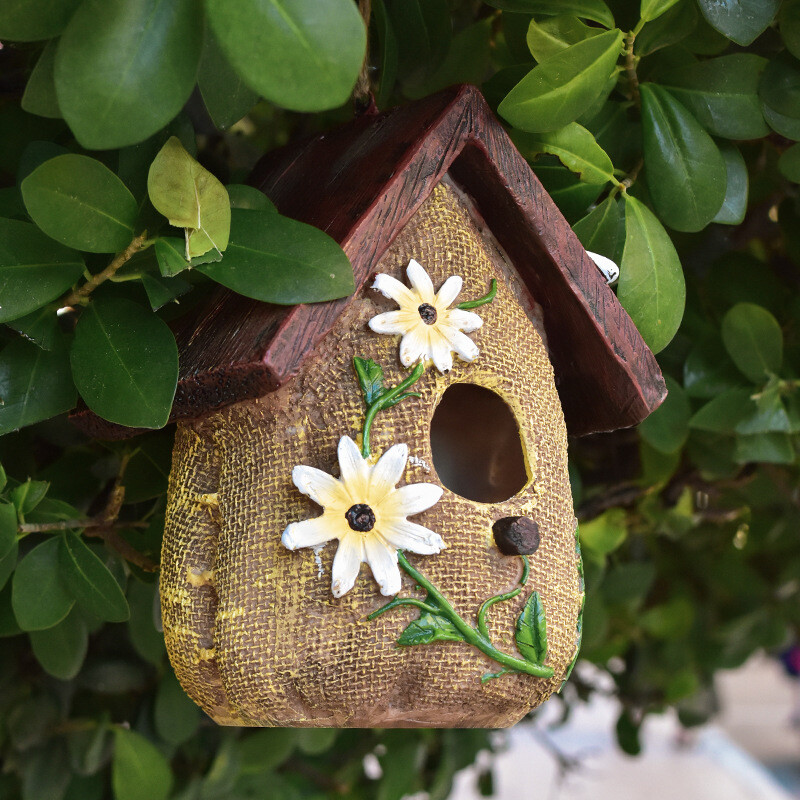 Piiriüleselt müüdav vaigust lillekott-duši linnumaja välistingimustes meisterdamise kaunistused koduaia rõdu skulptuuri kaunistamiseks