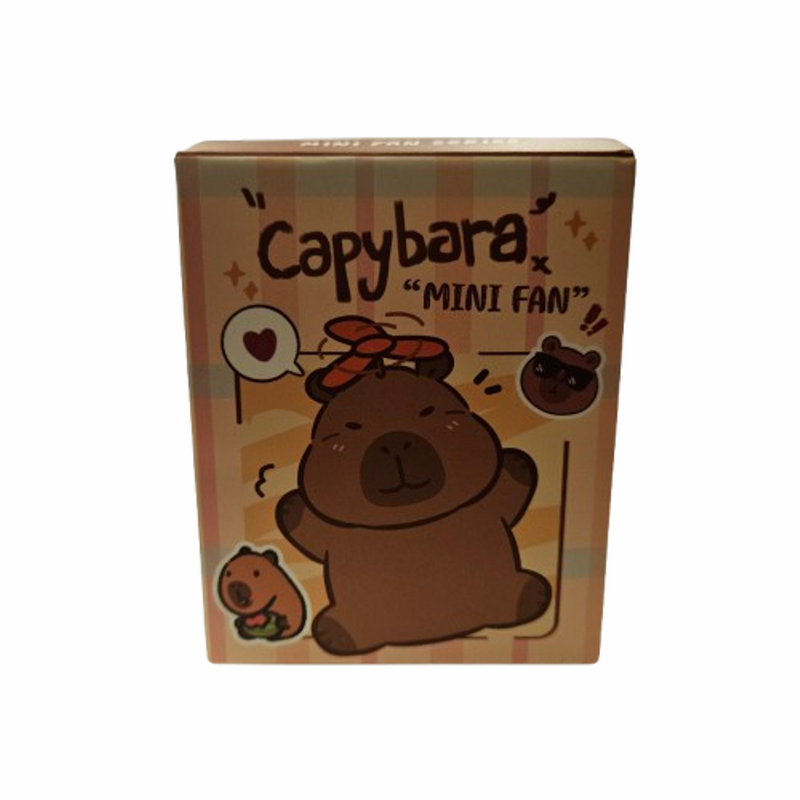 Играчка Капибара, Мини вентилатор, USB, Пластмасов, Интерактивна