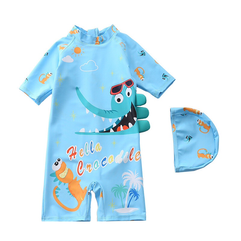 Laste ujumistrikoo poisile, ühes tükis, kapuutsi ja multifilmiga, suur, keskmine ja väike laste rannaujumistrikoo pikkade varrukatega, päikesekaitsekreemiga poisile, beebiujumistrikoo.