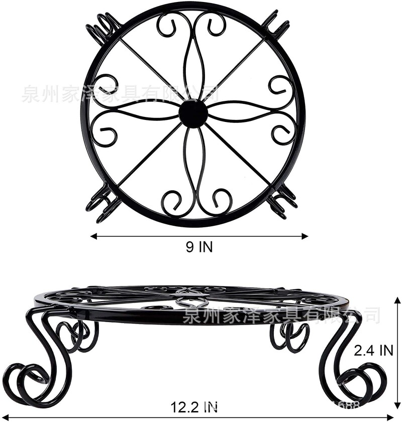 Vidinis gėlių stovas, lauko gėlių stovas, žalias gėlių stovas, apvalus vamzdžio gėlių stovas, sodo gėlių stovas