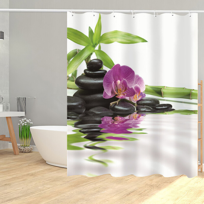 Tarpvalstybinė 3D skaitmeninė spauda iš poliesterio, vandeniui atsparios dušo užuolaidos, audinių vonios užuolaidų gamykla