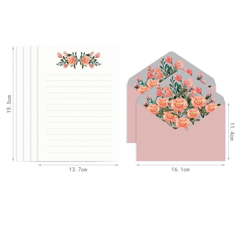 Vokas su meilės laišku vaikinui ir merginai, rinkinys, kūrybinga ranka rašyta kolekcija, retro kvietimas gimtadieniui ir vestuvėms