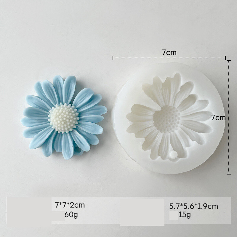 Kips-epoksüüdist kroonlehtede käsitsi valmistatud seep isetehtud silikoonist lillevorm, lõhnakivi✅Aroomiteraapia küünal W18