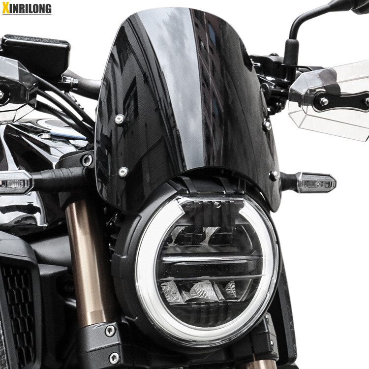 Motociklų priedai, priekinis stiklas, tinka Honda CB650R motociklui, modifikuotas priekinis stiklas, pakeltas priekinis stiklas