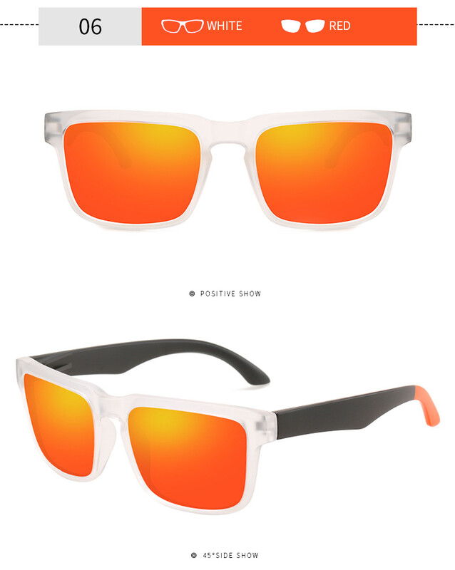 FRROS9654 bez zīmola Eiropas un Amerikas sporta riteņbraukšanas polarizētas kvadrātveida rāmja saulesbrilles vīriešiem āra lietošanai
