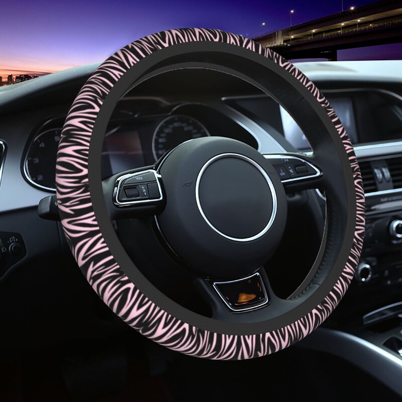 Accesorii pentru labe auto, husă pentru volan, husă pentru volan cu model animal, elastică, dintr-o singură bucată