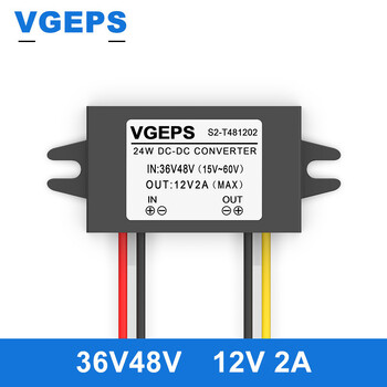 72V60V48V36V24V към 12V DC преобразувател на напрежение, монтиран в превозно средство, DC- DC понижаващ модул