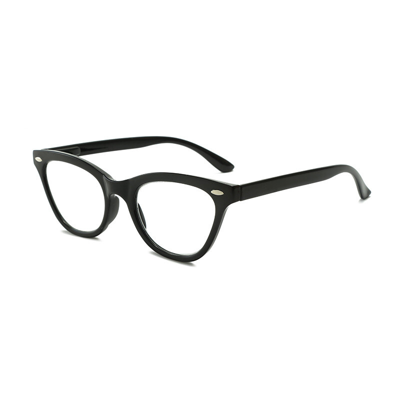 Ochelari de citit retro cu lentile de ochi de pisică pentru femei, ochelari cu imitație de caroi de broască țestoasă la modă europeană și americană, ochelari de citit ultra-ușori, anti-lumină albastră 202309