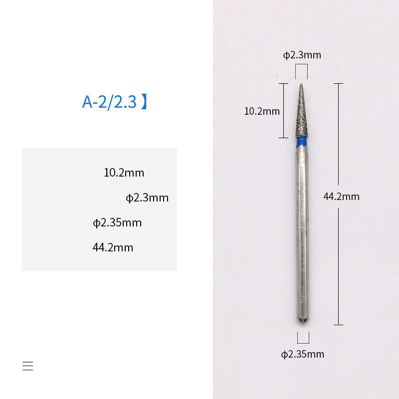 Dantų priežiūros medžiagos, mažo greičio deimantinių šlifavimo galvučių serija dantų priežiūros priemonėms, deimantinė šlifavimo galvutė, šlifavimo ir drožimo šlifavimo galvutė