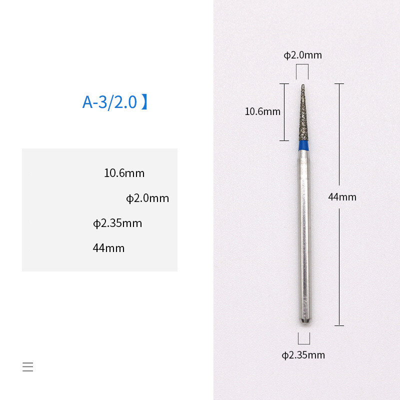 Dantų priežiūros medžiagos, mažo greičio deimantinių šlifavimo galvučių serija dantų priežiūros priemonėms, deimantinė šlifavimo galvutė, šlifavimo ir drožimo šlifavimo galvutė