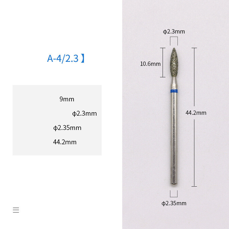 Dantų priežiūros medžiagos, mažo greičio deimantinių šlifavimo galvučių serija dantų priežiūros priemonėms, deimantinė šlifavimo galvutė, šlifavimo ir drožimo šlifavimo galvutė