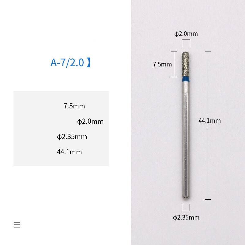 Dantų priežiūros medžiagos, mažo greičio deimantinių šlifavimo galvučių serija dantų priežiūros priemonėms, deimantinė šlifavimo galvutė, šlifavimo ir drožimo šlifavimo galvutė