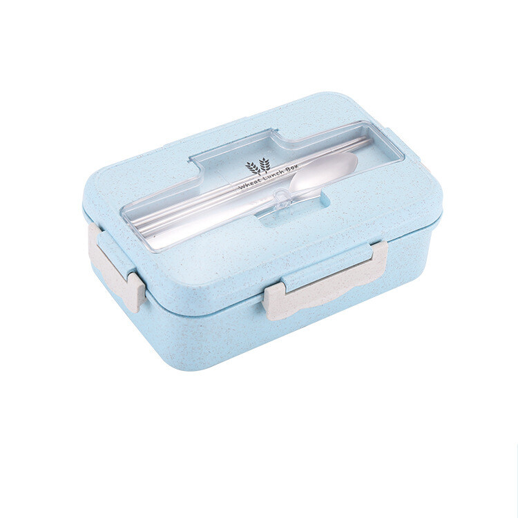 Nauja pietų dėžutė su plastikiniu skyriumi, skirta studentams ir biuro darbuotojams, su mikrobangų krosnelei tinkama pietų dėžute ir padažo dėžute, aukštos kokybės japoniška pietų dėžutė.