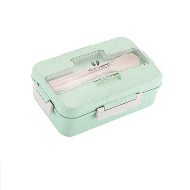 Nauja pietų dėžutė su plastikiniu skyriumi, skirta studentams ir biuro darbuotojams, su mikrobangų krosnelei tinkama pietų dėžute ir padažo dėžute, aukštos kokybės japoniška pietų dėžutė.