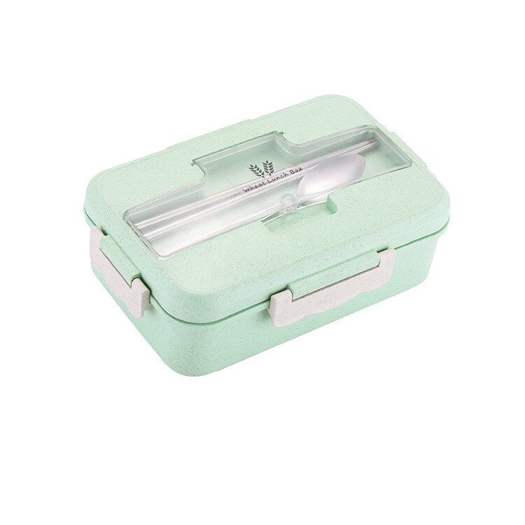 Nauja pietų dėžutė su plastikiniu skyriumi, skirta studentams ir biuro darbuotojams, su mikrobangų krosnelei tinkama pietų dėžute ir padažo dėžute, aukštos kokybės japoniška pietų dėžutė.