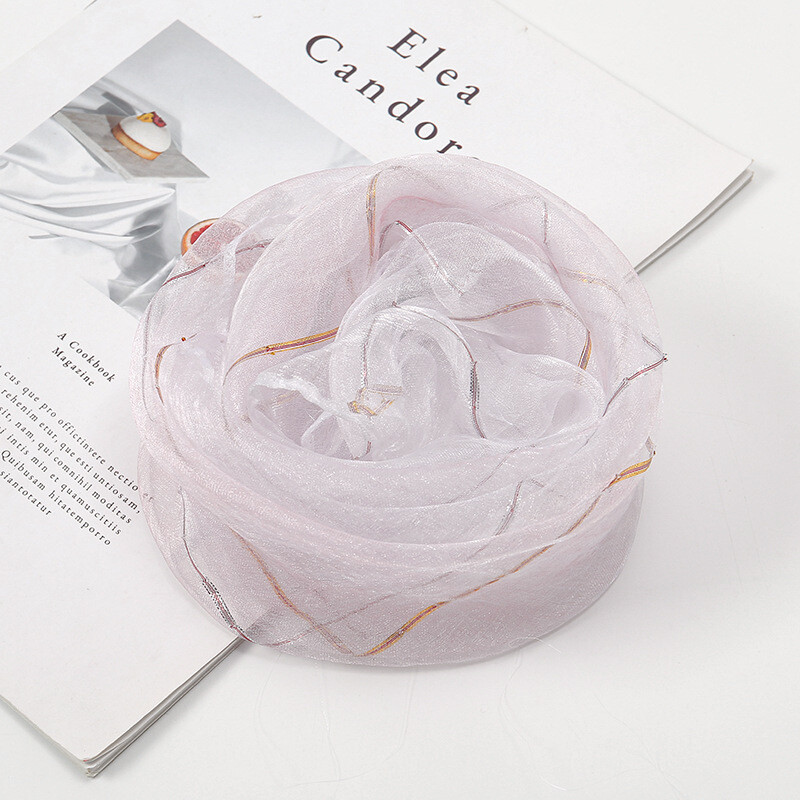 Нов 60 см сценичен шал, плътен цвят, златен, органза, детски шал за танцови представления в детска градина