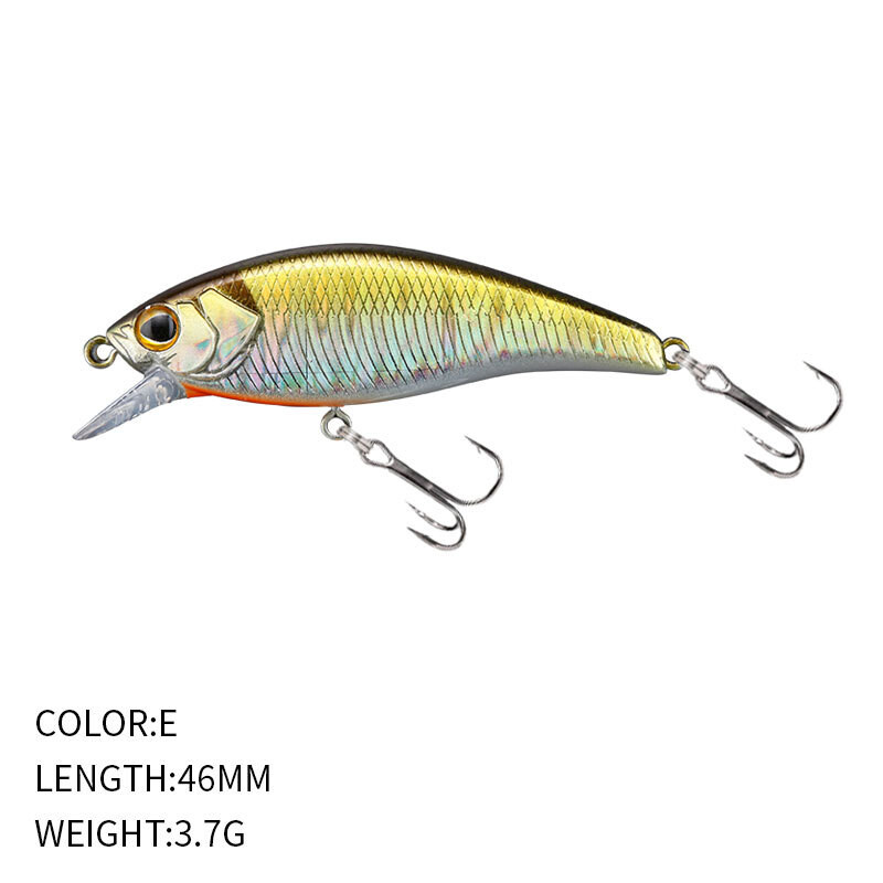 Δόλωμα ψαρέματος 46mm/3.7g, Βυθιζόμενο μίνι ψαράκι, Σκληρό δόλωμα, Βιονικό δόλωμα για ψάρεμα σε ρυάκι, Γλυκού νερού, 9196