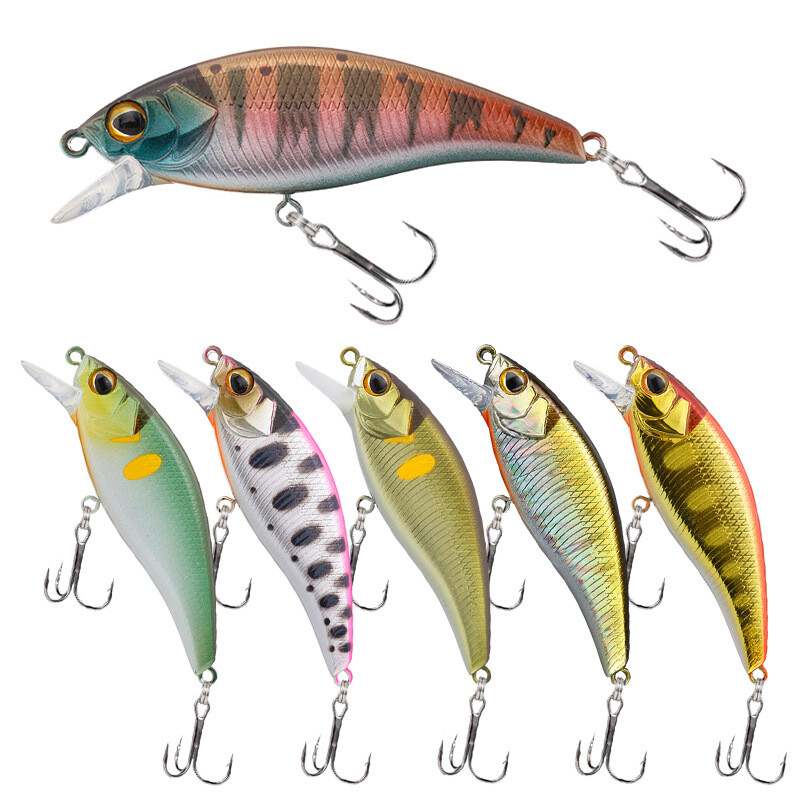 Δόλωμα ψαρέματος 46mm/3.7g, Βυθιζόμενο μίνι ψαράκι, Σκληρό δόλωμα, Βιονικό δόλωμα για ψάρεμα σε ρυάκι, Γλυκού νερού, 9196