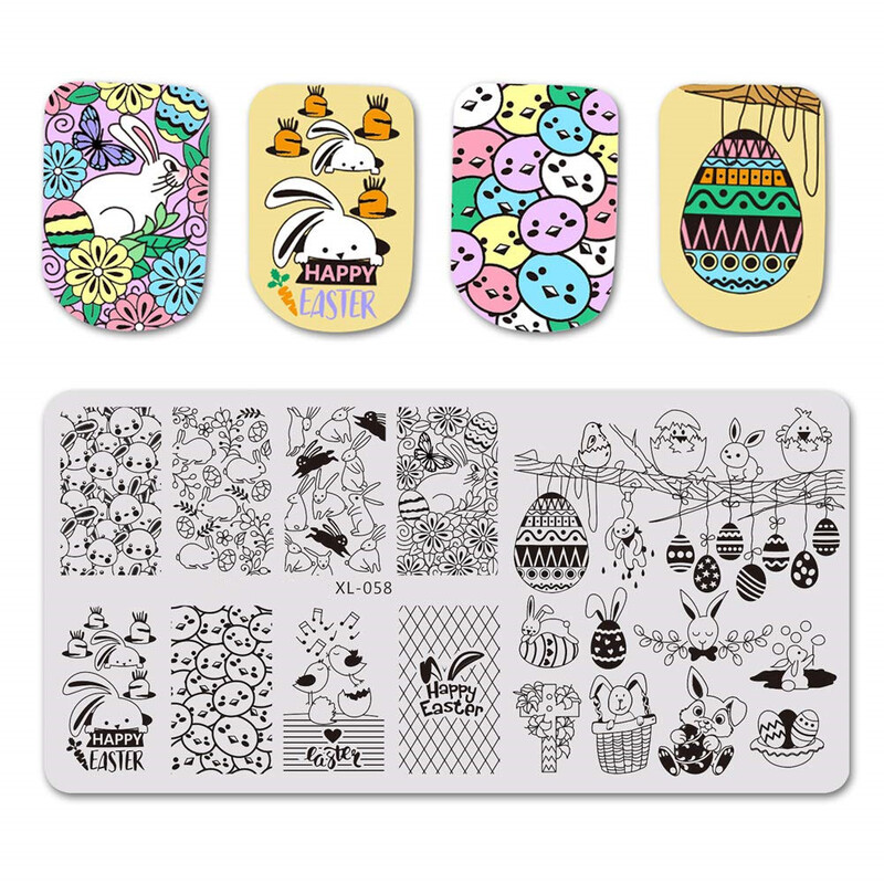 Predložak za žigosanje noktiju, lak za nokte, poseban pečat, čelična ploča, DIY, pečat, uljni pečat, alat za prijenos pločica, pravokutni