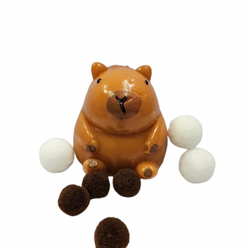 Кaпибара Mochi squishy, Anti stress, Силиконова, 6 см