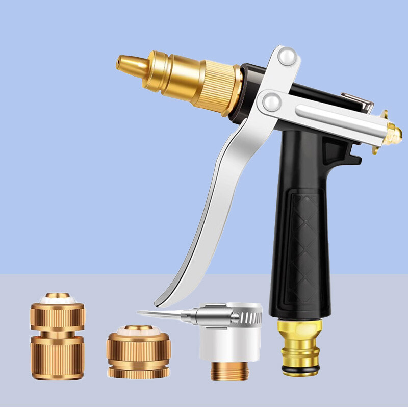 Aukšto slėgio automobilių plovimo vandens pistoletas, metalinis galvutės buitinis stiprintuvas, automobilių plovimo grindų vandens purškimo antgalis, vienas dešimt dienų