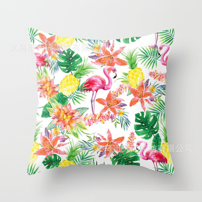 Βόρειο καλοκαιρινό ποιμενικό φυτό, φρέσκα φλαμίνγκο, μαξιλαροθήκη, κρεβάτι, καναπές, πλάτη, απλό μαξιλάρι