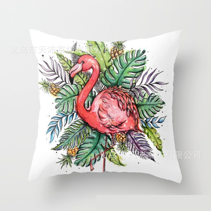 Βόρειο καλοκαιρινό ποιμενικό φυτό, φρέσκα φλαμίνγκο, μαξιλαροθήκη, κρεβάτι, καναπές, πλάτη, απλό μαξιλάρι