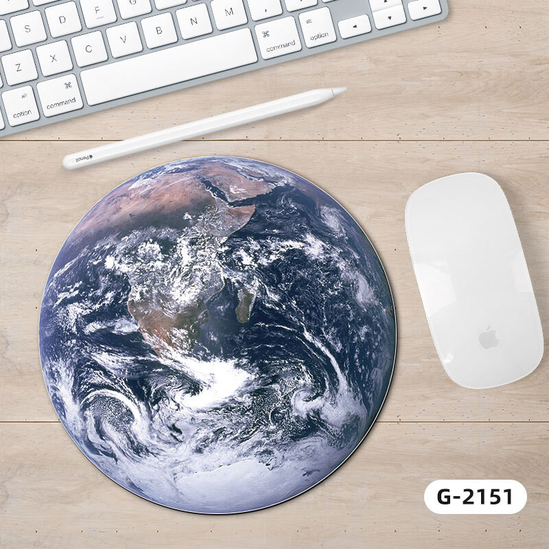 Αποκλειστικό στρογγυλό Mouse Pad Crossborder Planet Series, μικρό, δημιουργικό, με σχέδια για το γραφείο υπολογιστή