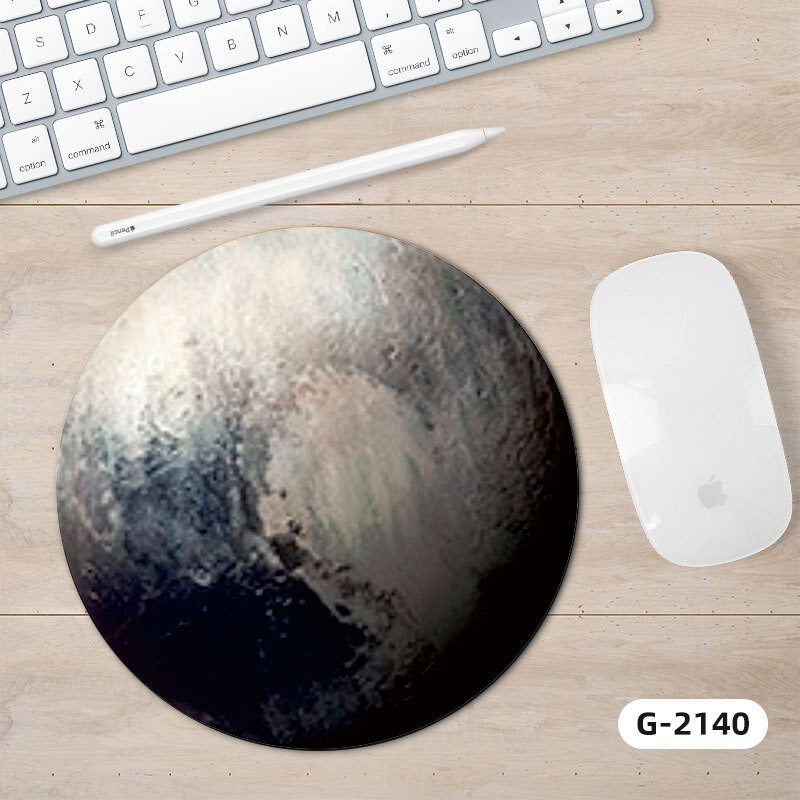 Αποκλειστικό στρογγυλό Mouse Pad Crossborder Planet Series, μικρό, δημιουργικό, με σχέδια για το γραφείο υπολογιστή