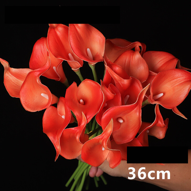 Kalla imitatsioon, 10 tk PU kalla, mini kalla, käsitsi viltitud kalla, kunstlillede piiriülene eritarne