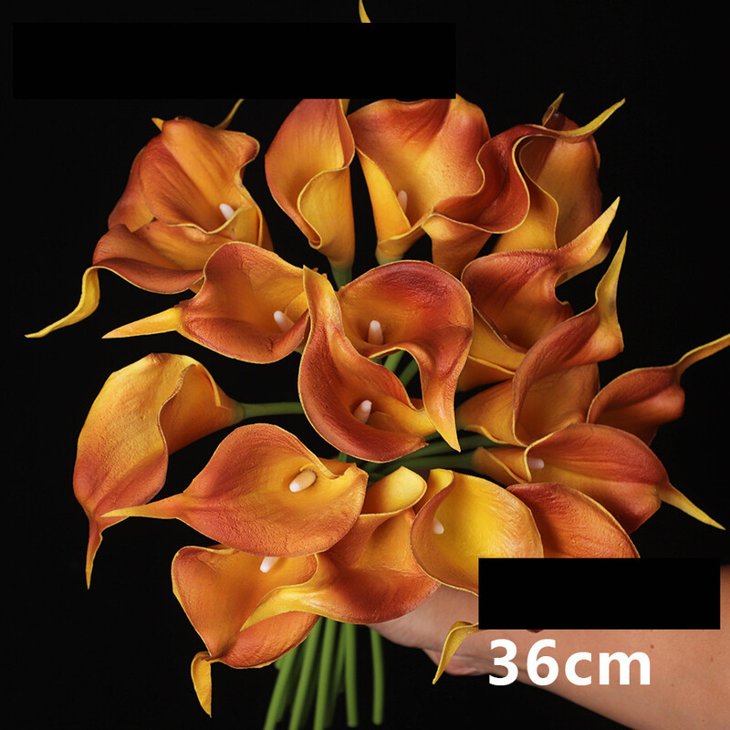 Kalla imitatsioon, 10 tk PU kalla, mini kalla, käsitsi viltitud kalla, kunstlillede piiriülene eritarne