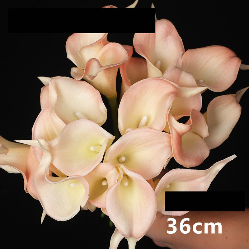 Kalla imitatsioon, 10 tk PU kalla, mini kalla, käsitsi viltitud kalla, kunstlillede piiriülene eritarne