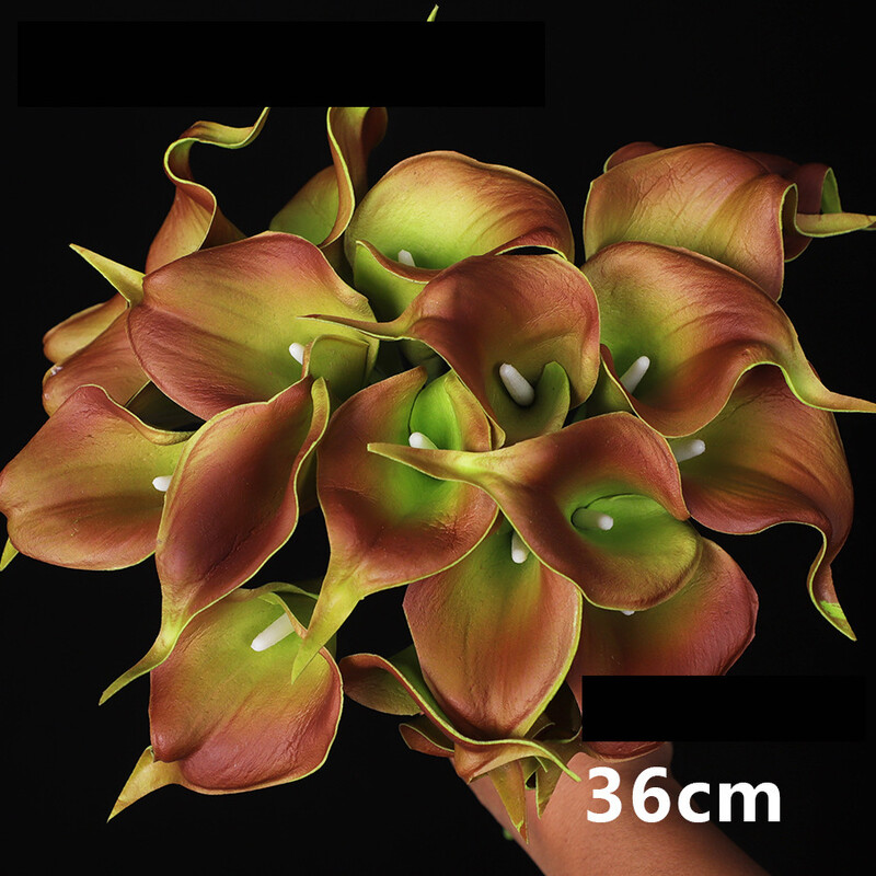 Kalla imitatsioon, 10 tk PU kalla, mini kalla, käsitsi viltitud kalla, kunstlillede piiriülene eritarne