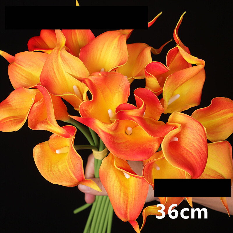 Kalla imitatsioon, 10 tk PU kalla, mini kalla, käsitsi viltitud kalla, kunstlillede piiriülene eritarne