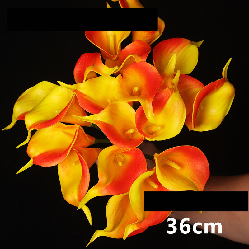 Kalla imitatsioon, 10 tk PU kalla, mini kalla, käsitsi viltitud kalla, kunstlillede piiriülene eritarne