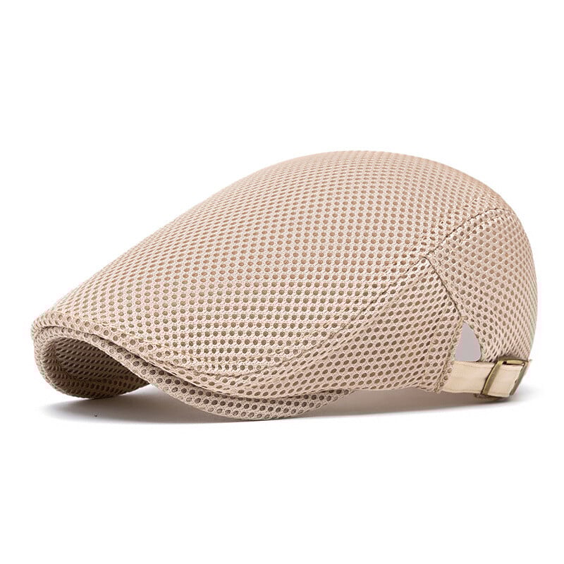 Vasarinė tuščiavidurė tinklelio skrybėlė, kvėpuojanti beretė, korėjietiško stiliaus moteriška skrybėlė nuo saulės, vyriška vientisa spalva skirta skrybėlė