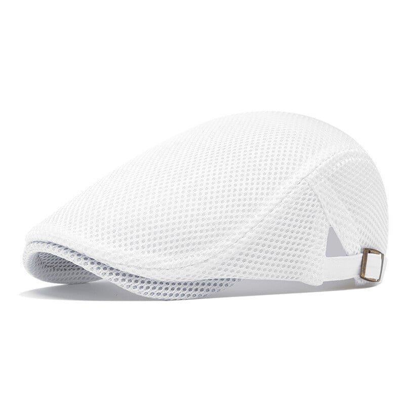 Vasarinė tuščiavidurė tinklelio skrybėlė, kvėpuojanti beretė, korėjietiško stiliaus moteriška skrybėlė nuo saulės, vyriška vientisa spalva skirta skrybėlė