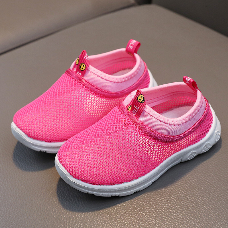 Vaikiški tinkliniai batai, vasariniai sportiniai batai berniukams, tuščiaviduriai kvėpuojantys tinkliniai batai mergaitėms, balti vaikiški batai, laisvalaikio batai kūdikiams