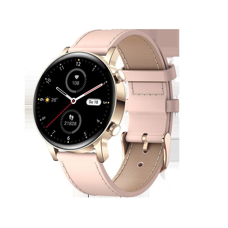 Νέο έξυπνο ρολόι για γυναίκες με οθόνη HD 360X360, κλήσεις Bluetooth, μέτρηση αρτηριακής πίεσης, μέτρηση βημάτων, αντοχή στο νερό και μεγάλη διάρκεια ζωής μπαταρίας.