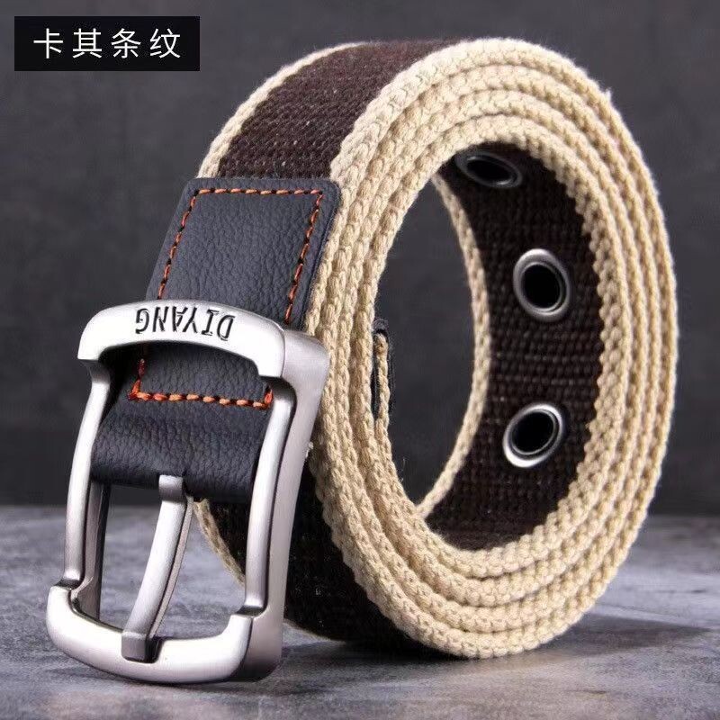 Vīriešu audekla josta, studentu josta, jauns stils, īpaši bieza, daudzpusīga, pagarināta, moderna josta, vīriešu izturīga militārā apmācības josta