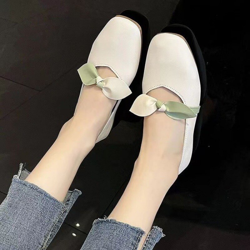 Παπούτσια Grandma 2024 γυναικεία παπούτσια, άνοιξη και φθινόπωρο, νέα μικρά δερμάτινα παπούτσια για δουλειά και οδήγηση, χοντρά τακούνια, μικρά δερμάτινα παπούτσια, μικρά, φρέσκα, μονά παπούτσια, casual