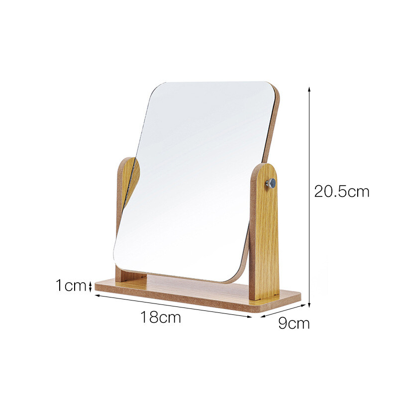 Καθρέφτης μακιγιάζ, επιτραπέζια βάση, καθρέφτης, πτυσσόμενο μπουντουάρ, υπνοδωμάτιο γραφείου, επιτραπέζιο καθρέφτη, Qinxuan