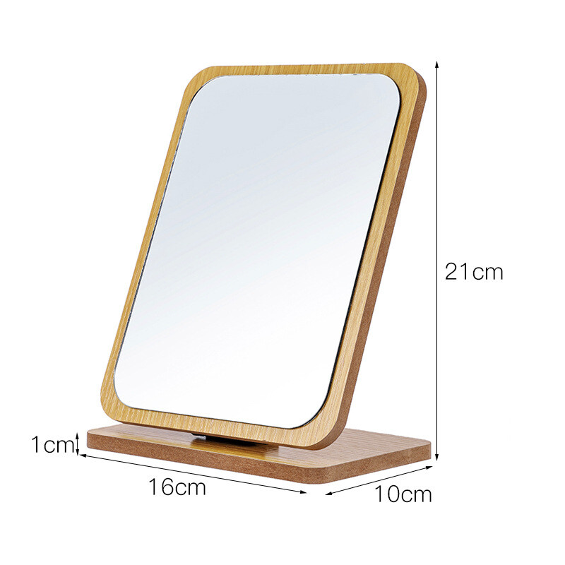Καθρέφτης μακιγιάζ, επιτραπέζια βάση, καθρέφτης, πτυσσόμενο μπουντουάρ, υπνοδωμάτιο γραφείου, επιτραπέζιο καθρέφτη, Qinxuan