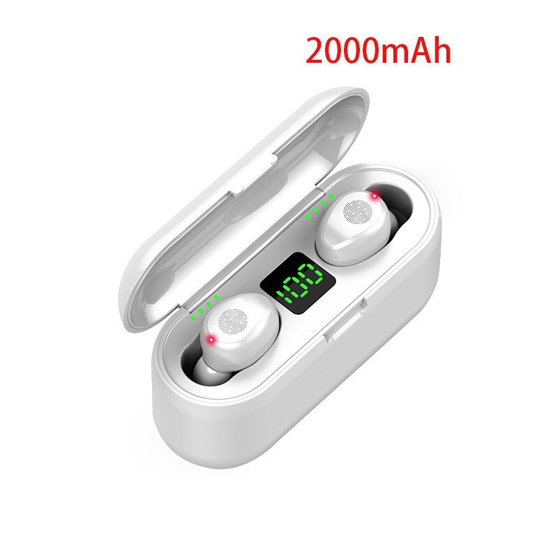 Νέα ιδιωτικά ασύρματα ακουστικά Bluetooth F9 με ψηφιακή οθόνη αφής 5.0, binaural, in-ear, αθλητικά, universal, mini, για διασυνοριακή χρήση