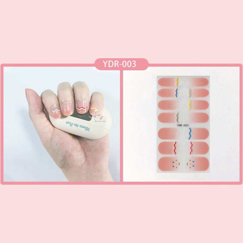 14 стикера за нокти матови стикери за нокти пълен комплект корейски водоустойчиви, без печене, фабрика 