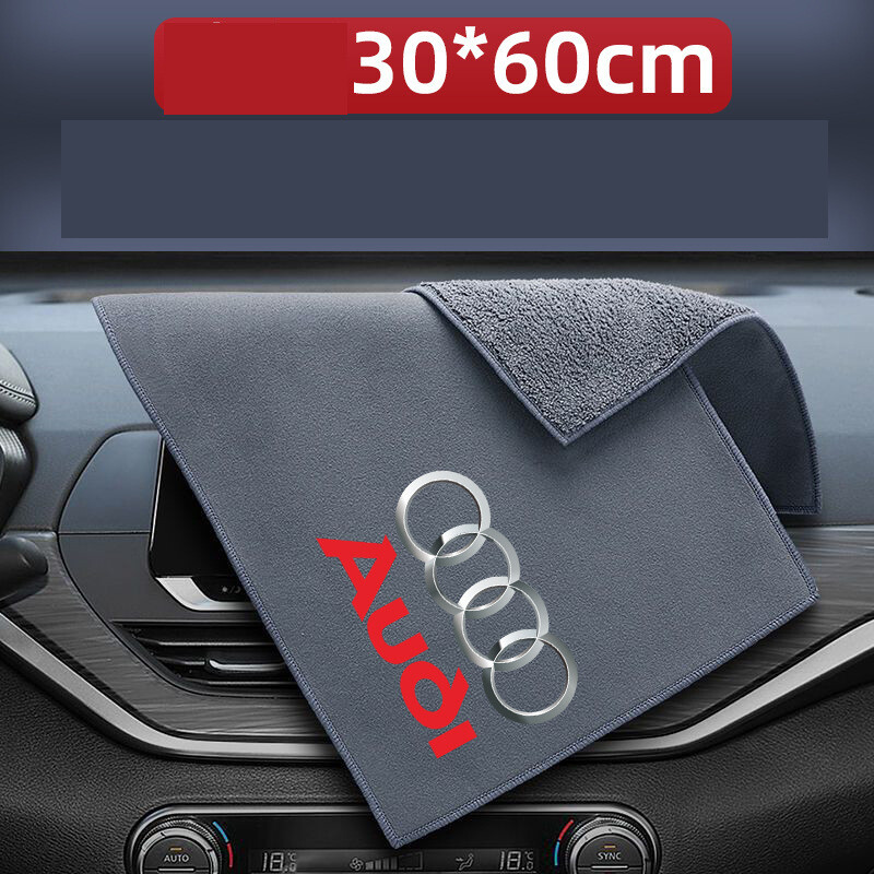 Veliūrinis automobilio plovimo rankšluostis, storas dvipusis koralinio fliso automobilio valymo rankšluostis, besiūlis sugeriantis elnio odos audinys, universalus